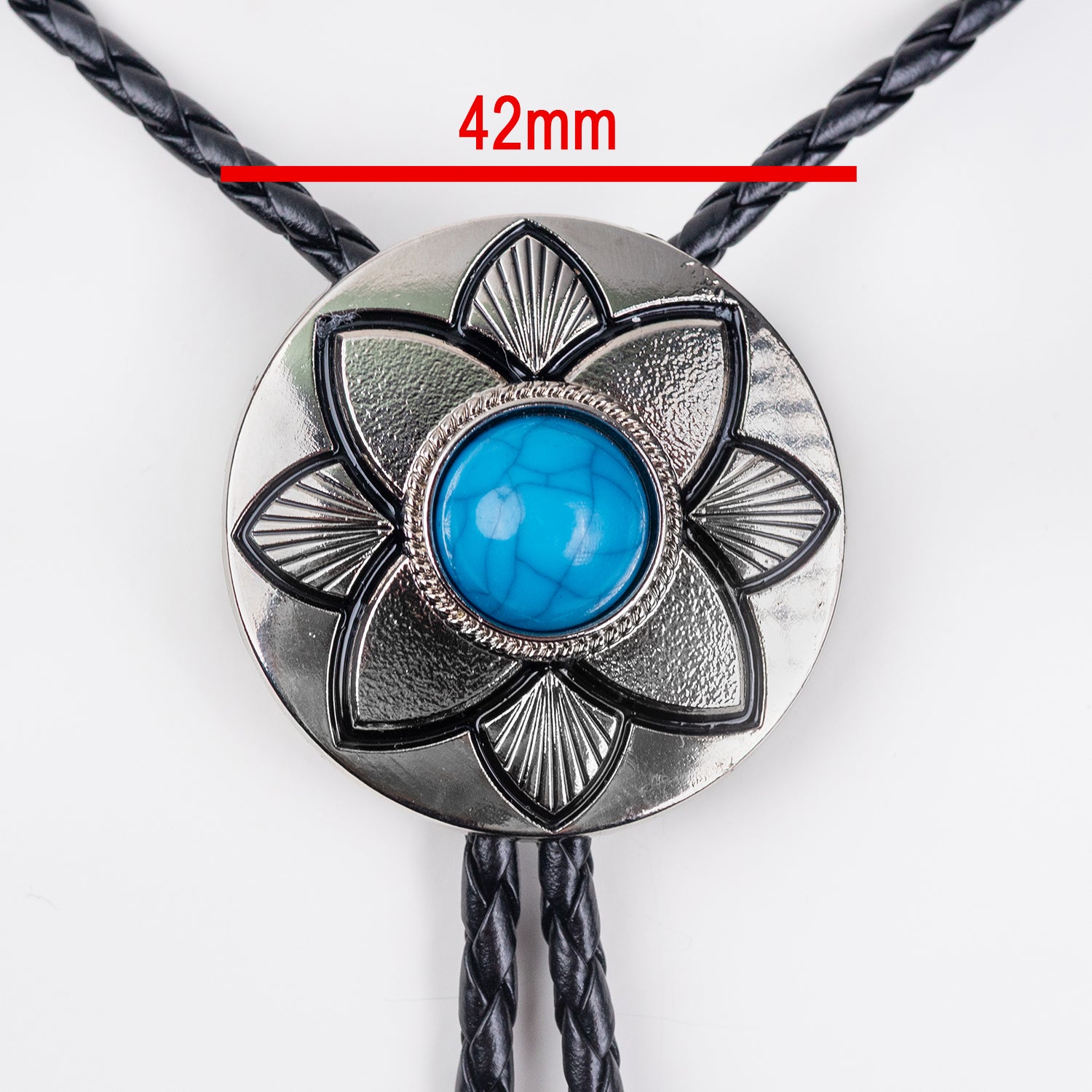 Desert Bloom Turquoise Bolo Tie - Bolo-002