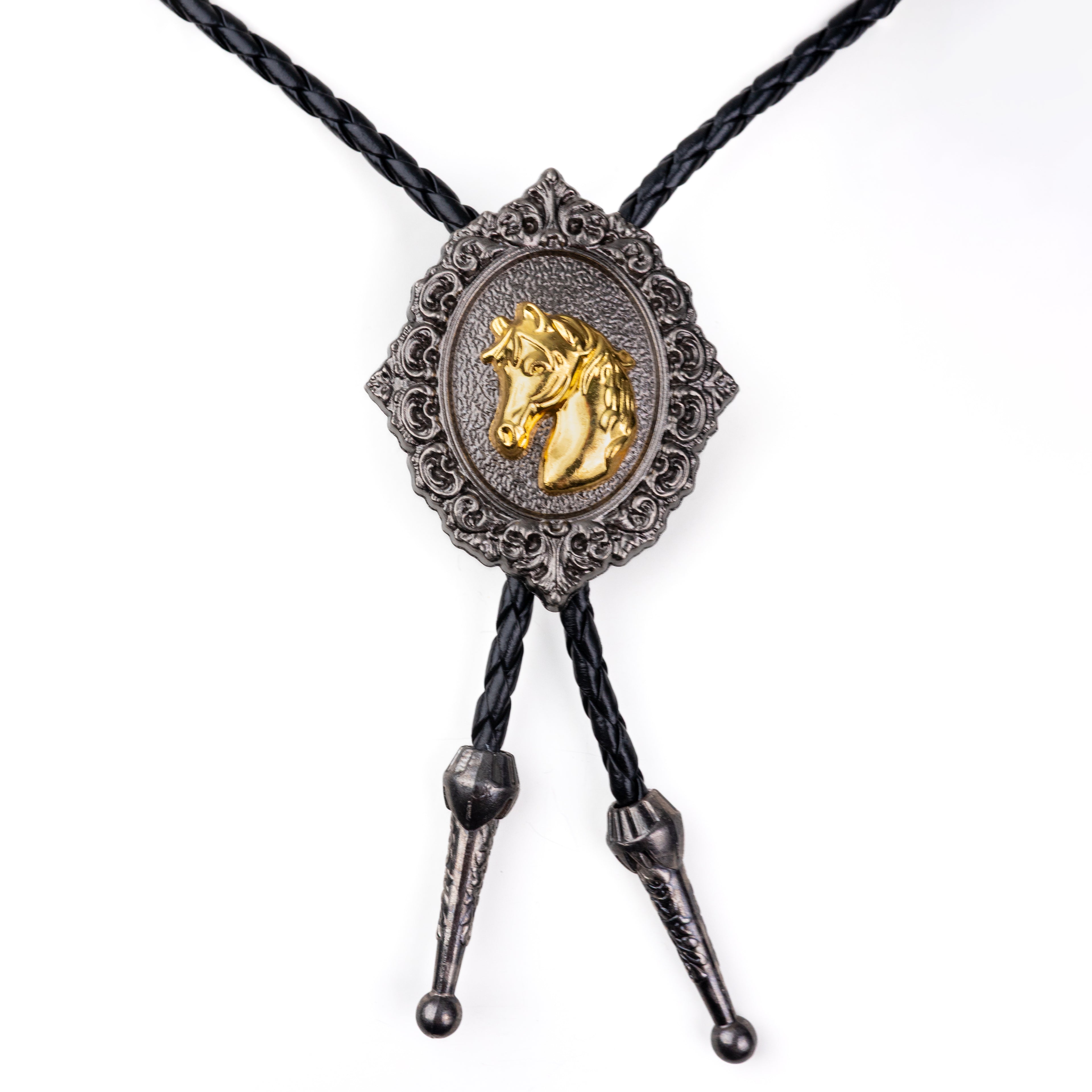 Golden Brumby Bolo Tie - Bolo-009