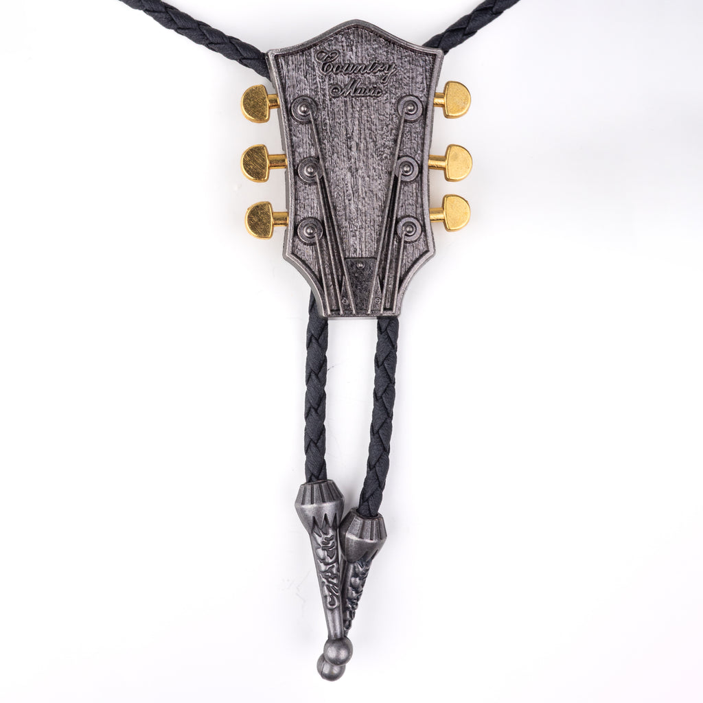 Six String Guitar Bolo Tie - Bolo-020