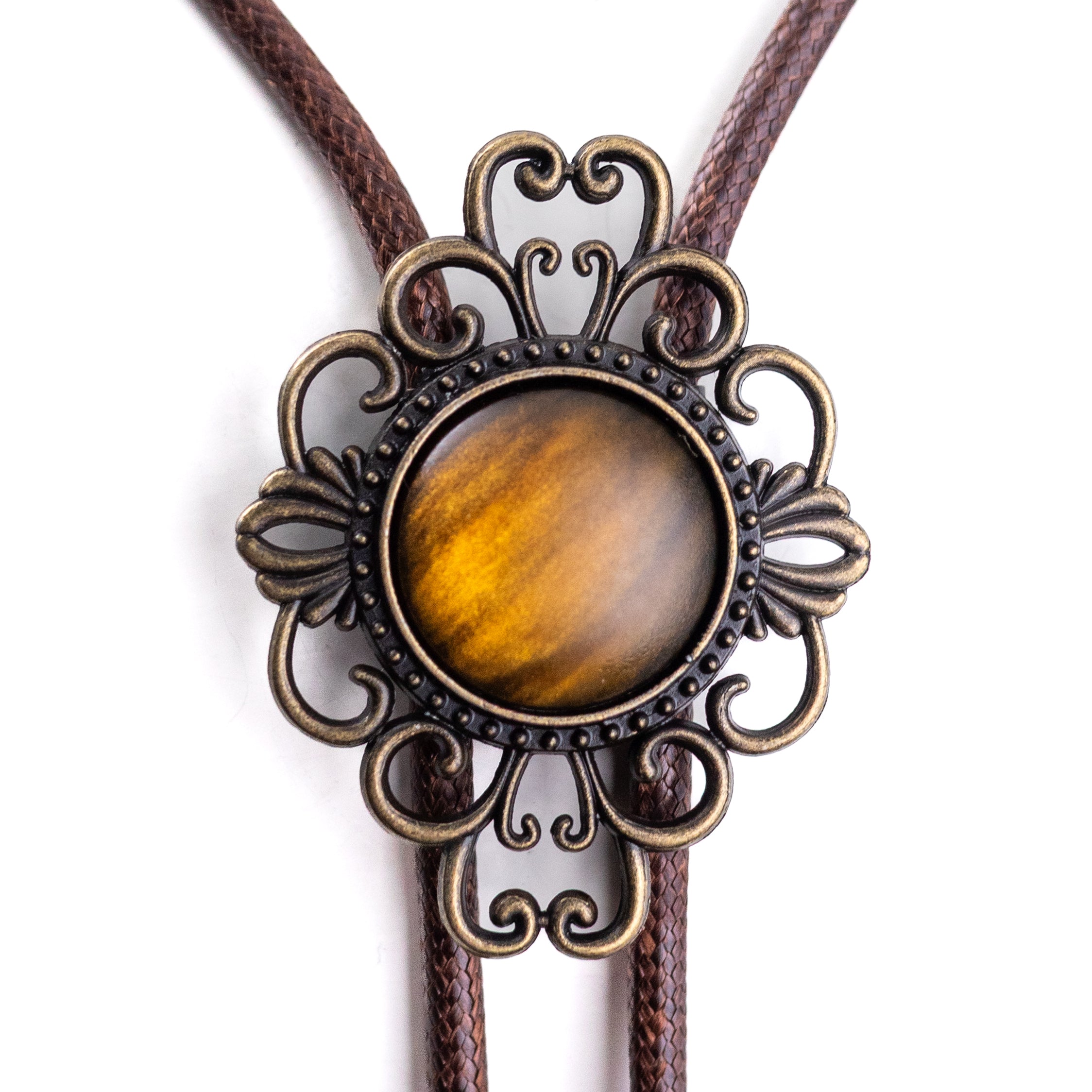 Honey Amber Bolo Tie - Bolo-028