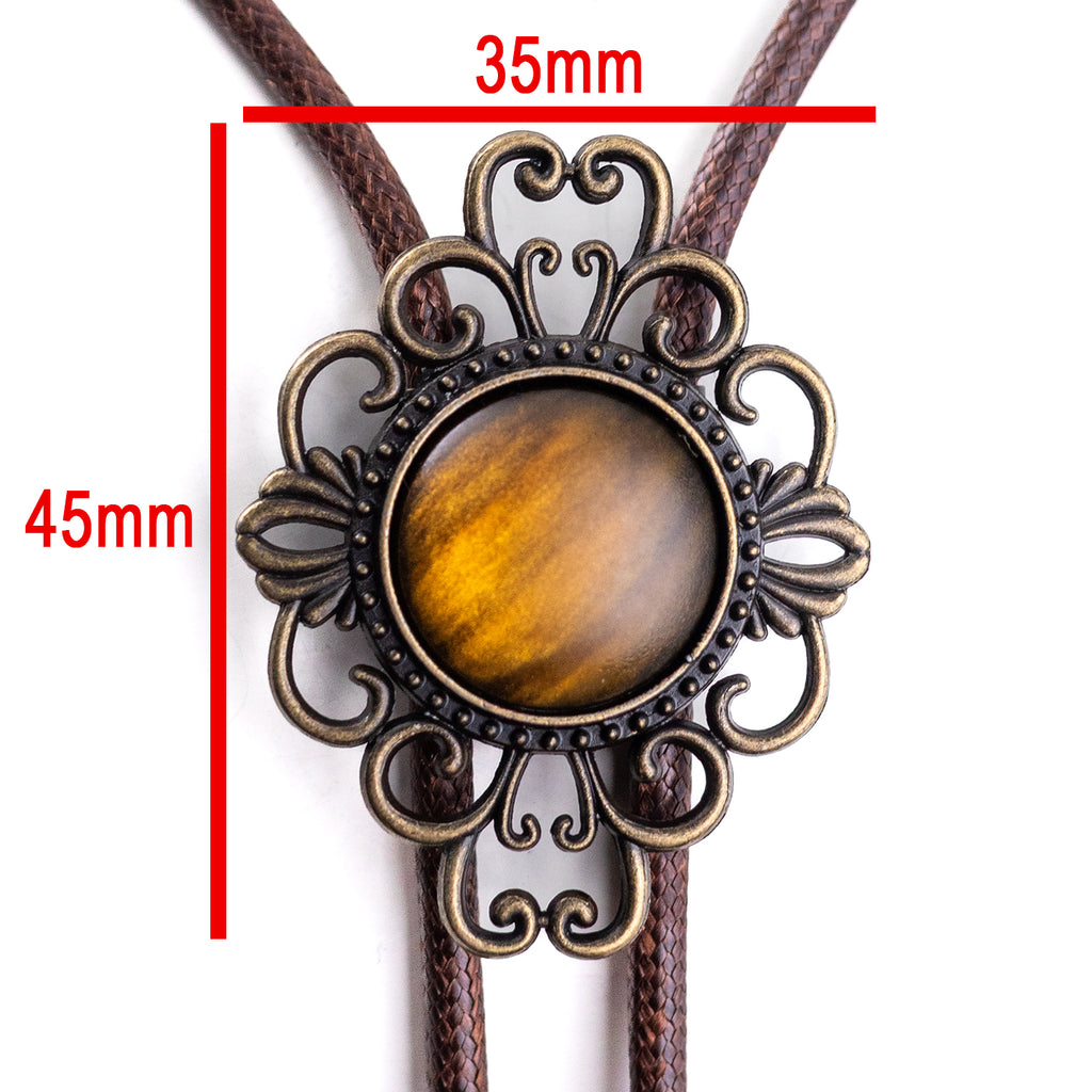Honey Amber Bolo Tie - Bolo-028