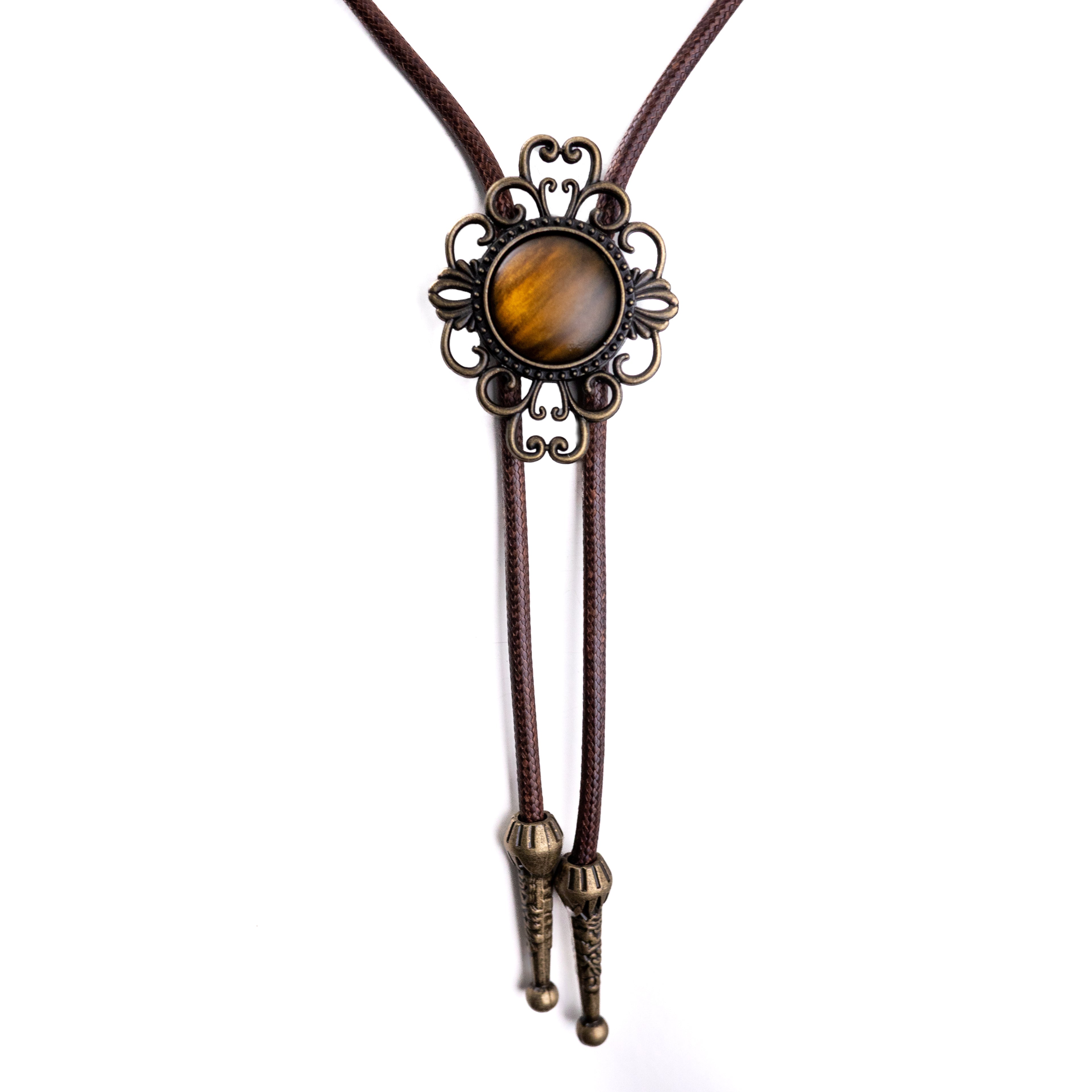 Honey Amber Bolo Tie - Bolo-028