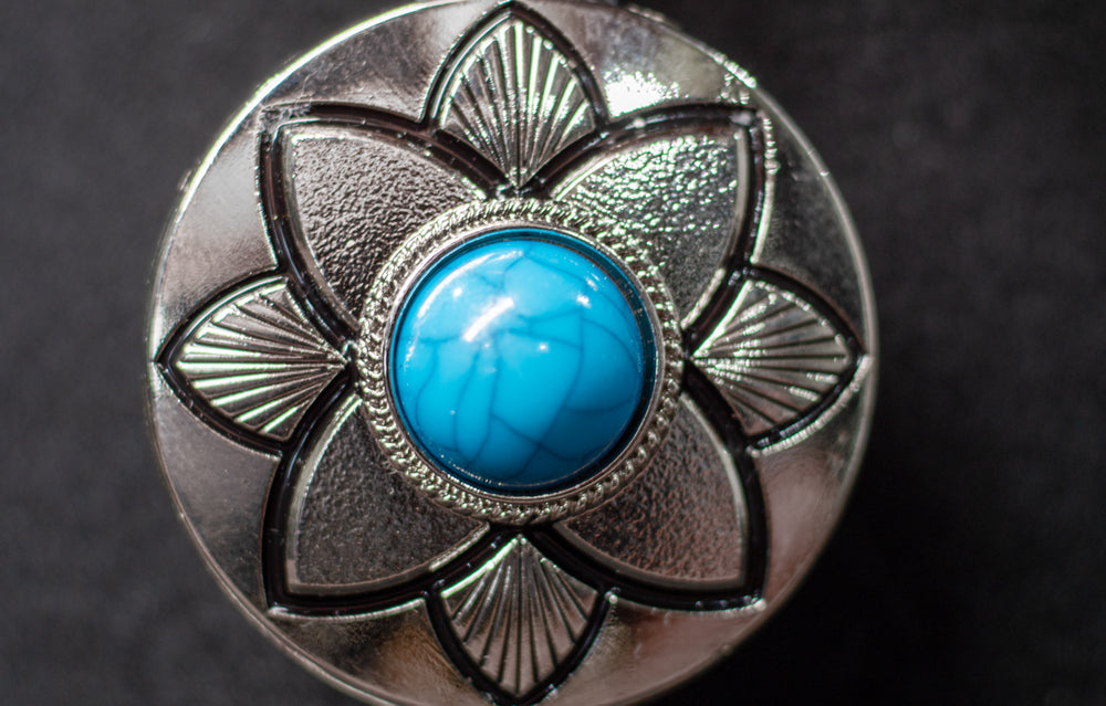 Desert Bloom Turquoise Bolo Tie - Bolo-002