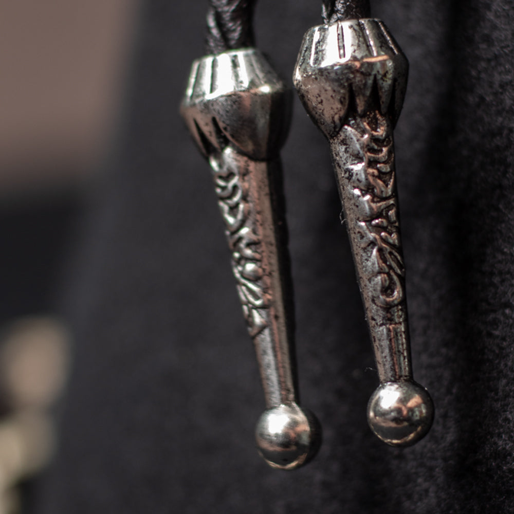Silver Emu Feather Bolo Tie - Bolo-005