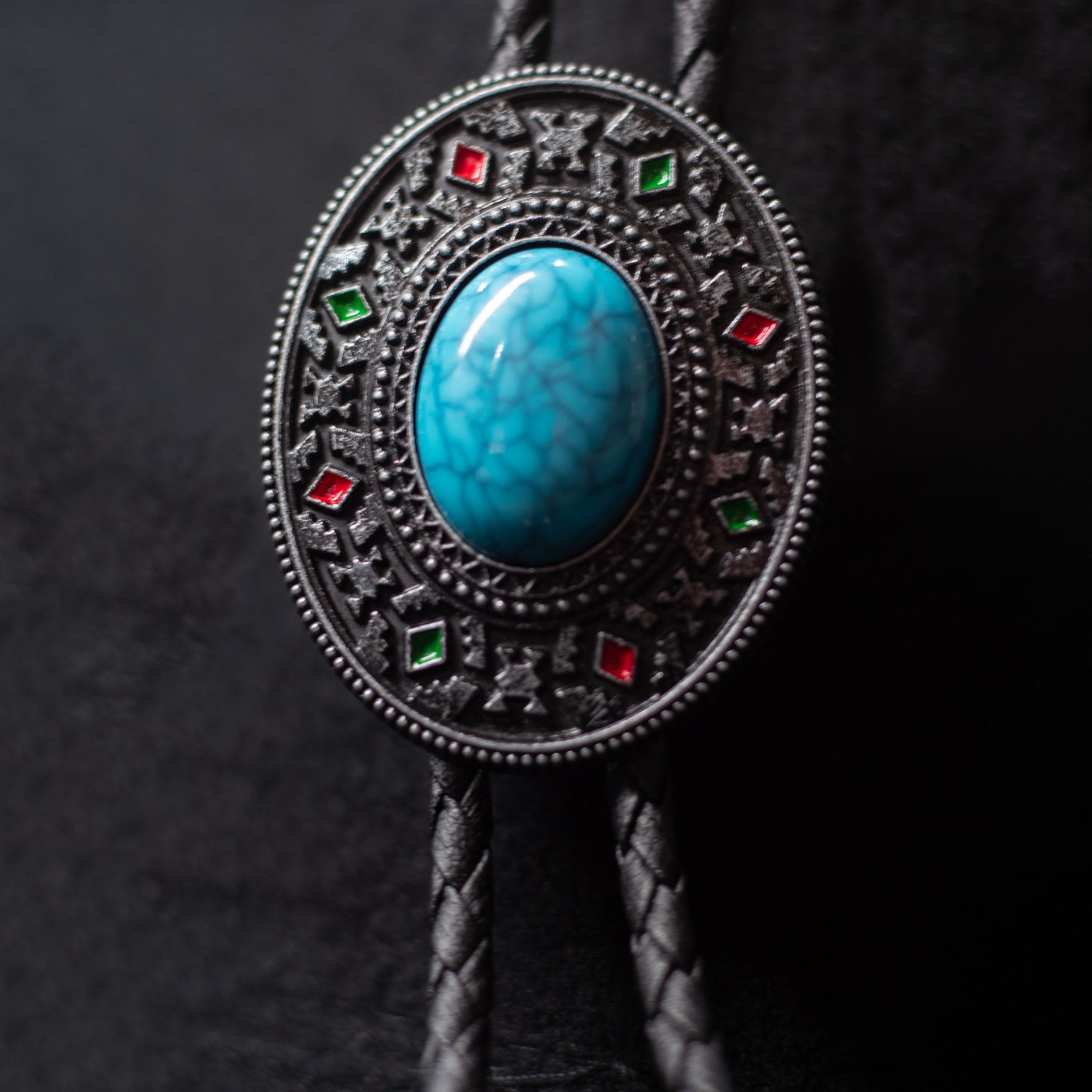 Desert Winds Turquoise Bolo Tie - Bolo-014
