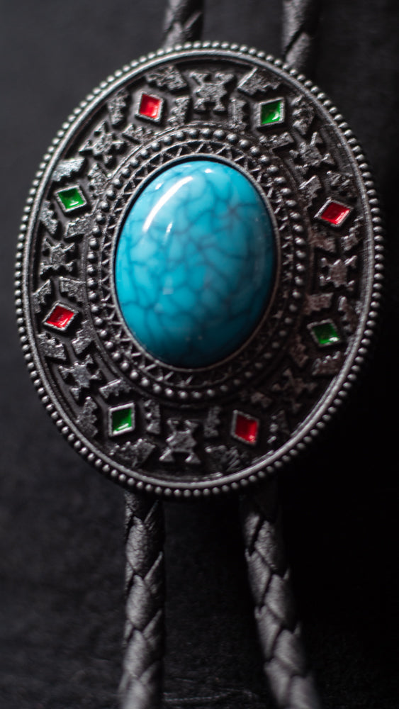 Desert Winds Turquoise Bolo Tie - Bolo-014