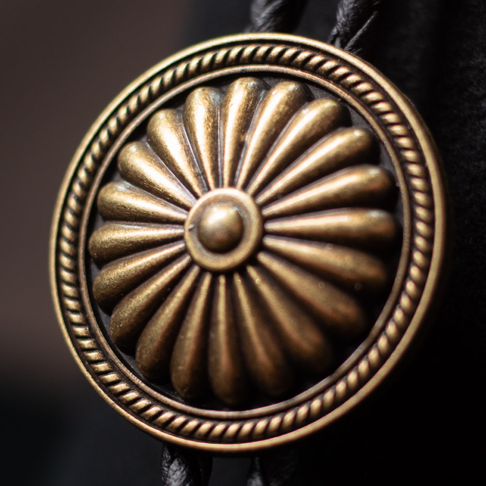 Golden Sunburst Bolo Tie - Bolo-026