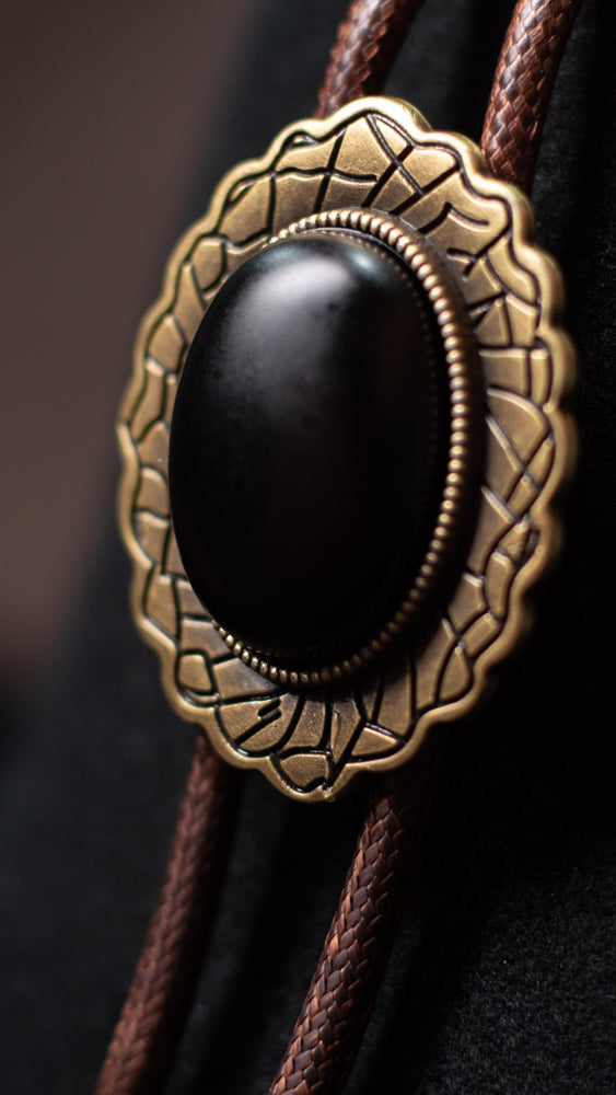 Black Thunder Bolo Tie - Bolo-029