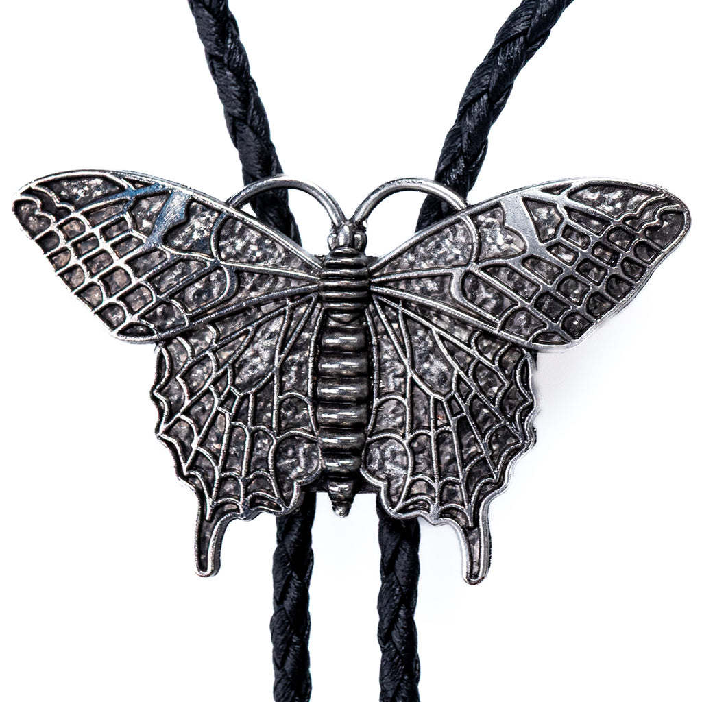 Silver Ulysses Butterfly Bolo Tie Bolo-48