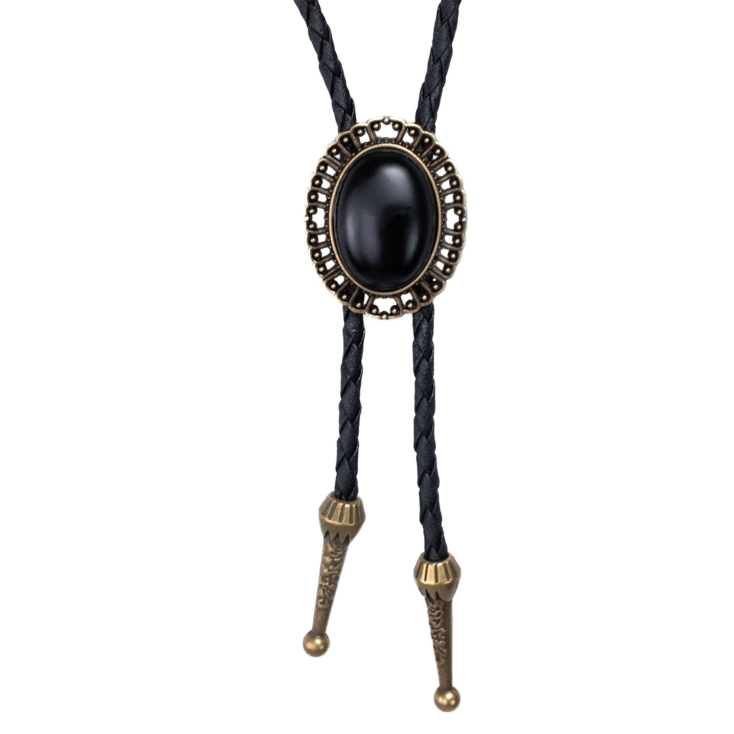 Midnight Oval Bolo Tie - Bolo-034