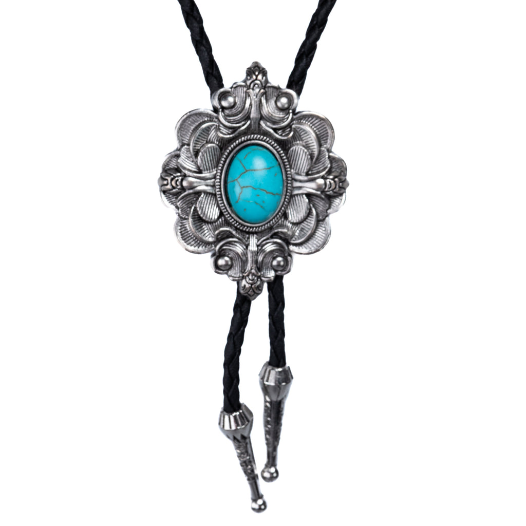 Turquoise Bouquet Bolo Tie - Bolo-035