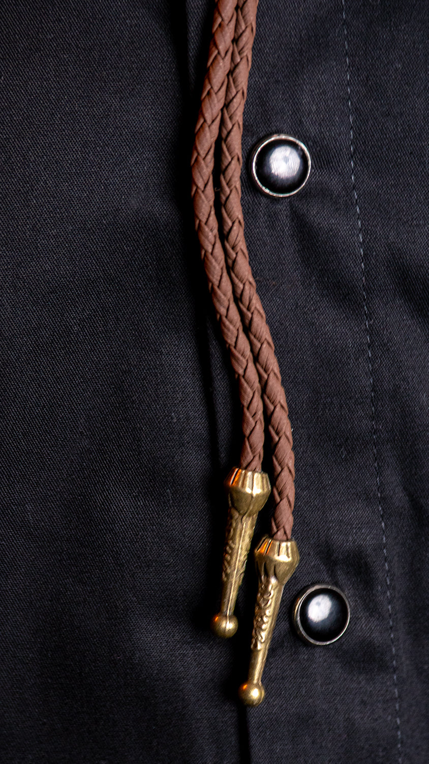 Turquoise Bushflower Bolo Tie Bolo-54