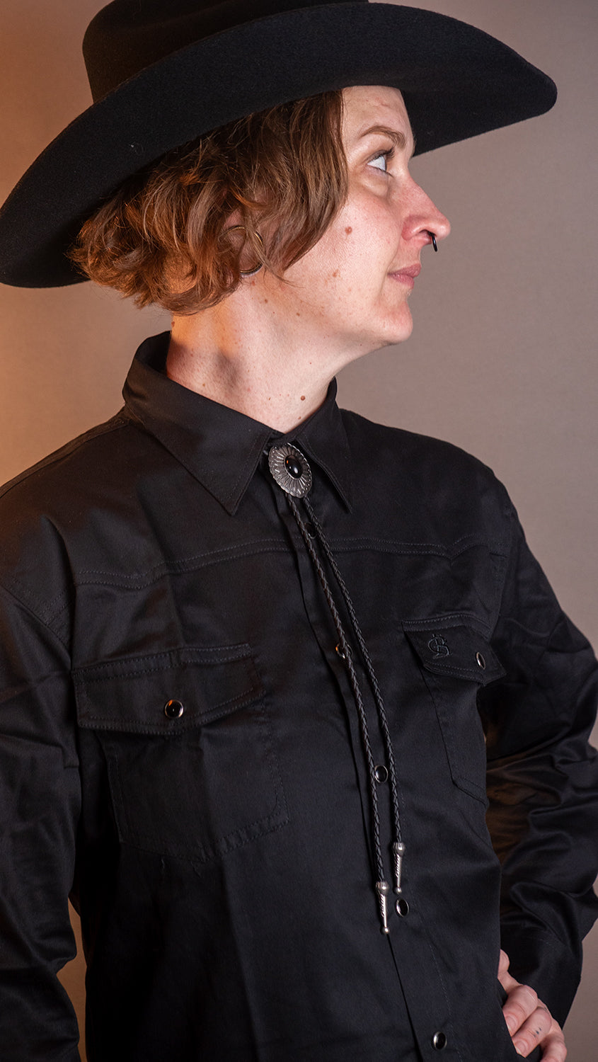 Midnight Ironbark Bolo Tie - Bolo-55