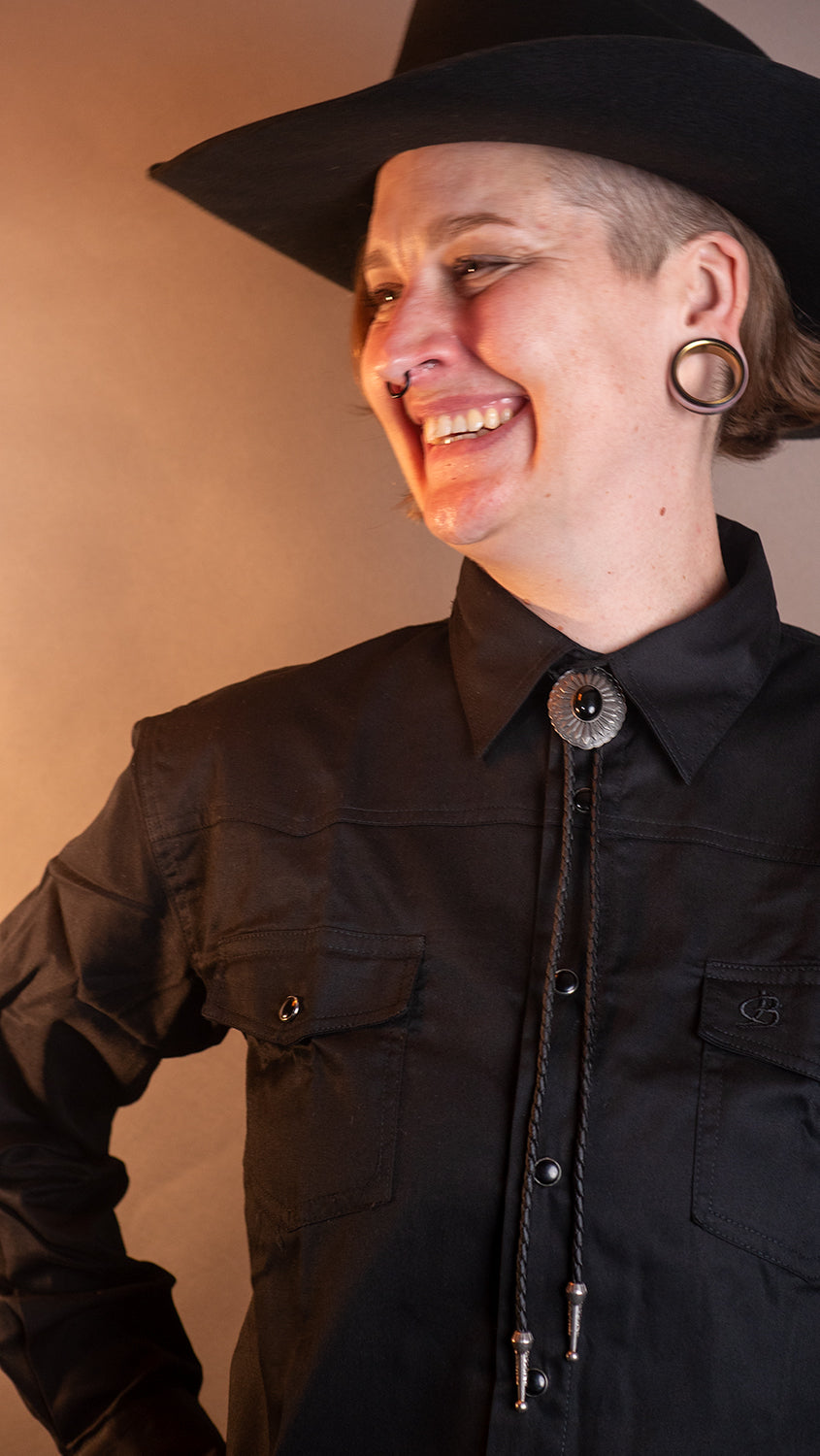 Midnight Ironbark Bolo Tie - Bolo-55