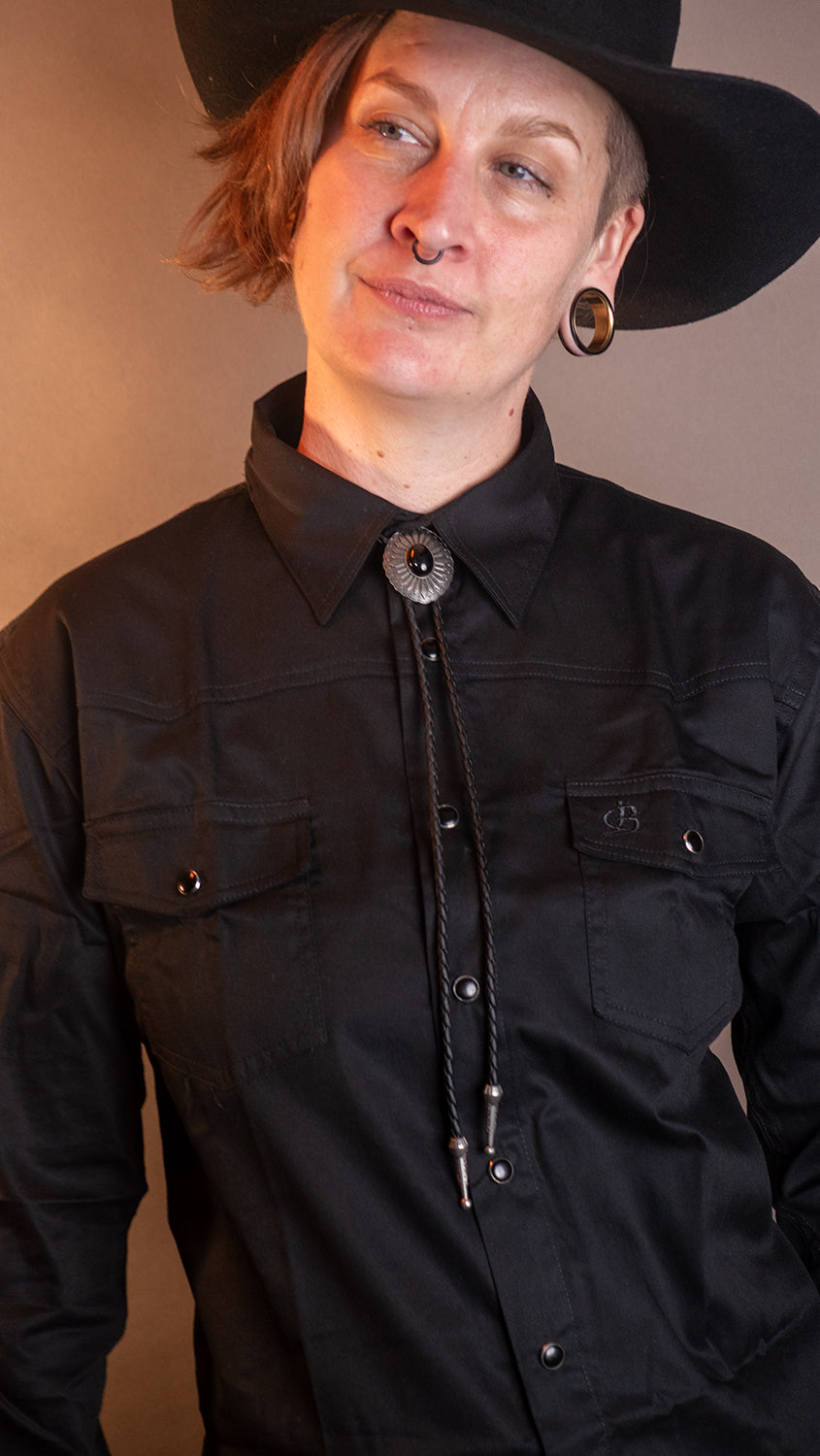 Midnight Ironbark Bolo Tie - Bolo-55