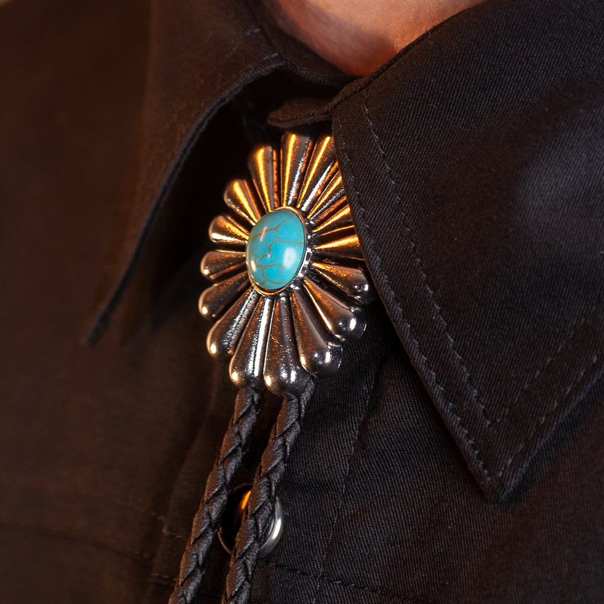 Turquoise Dawn Bolo Tie Bolo-56