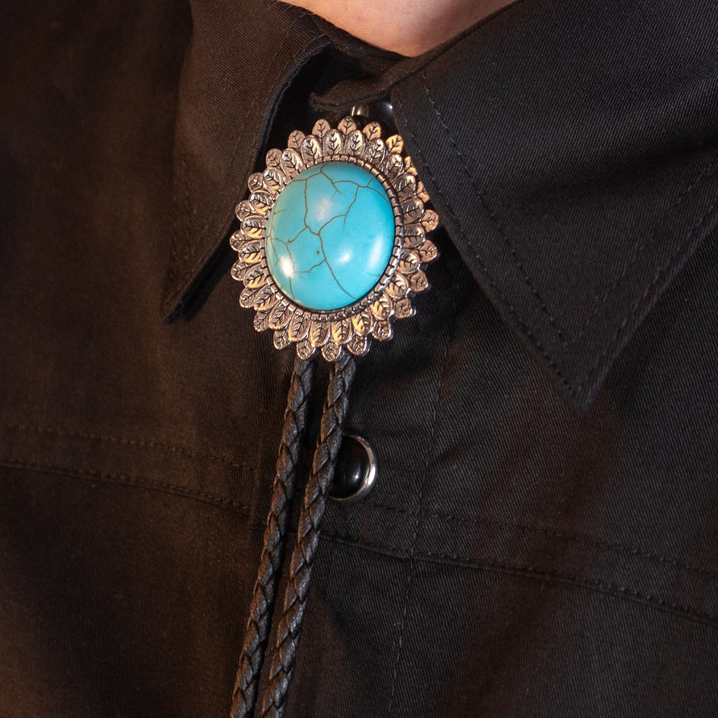 Feathered Halo Bolo Tie - Bolo-61