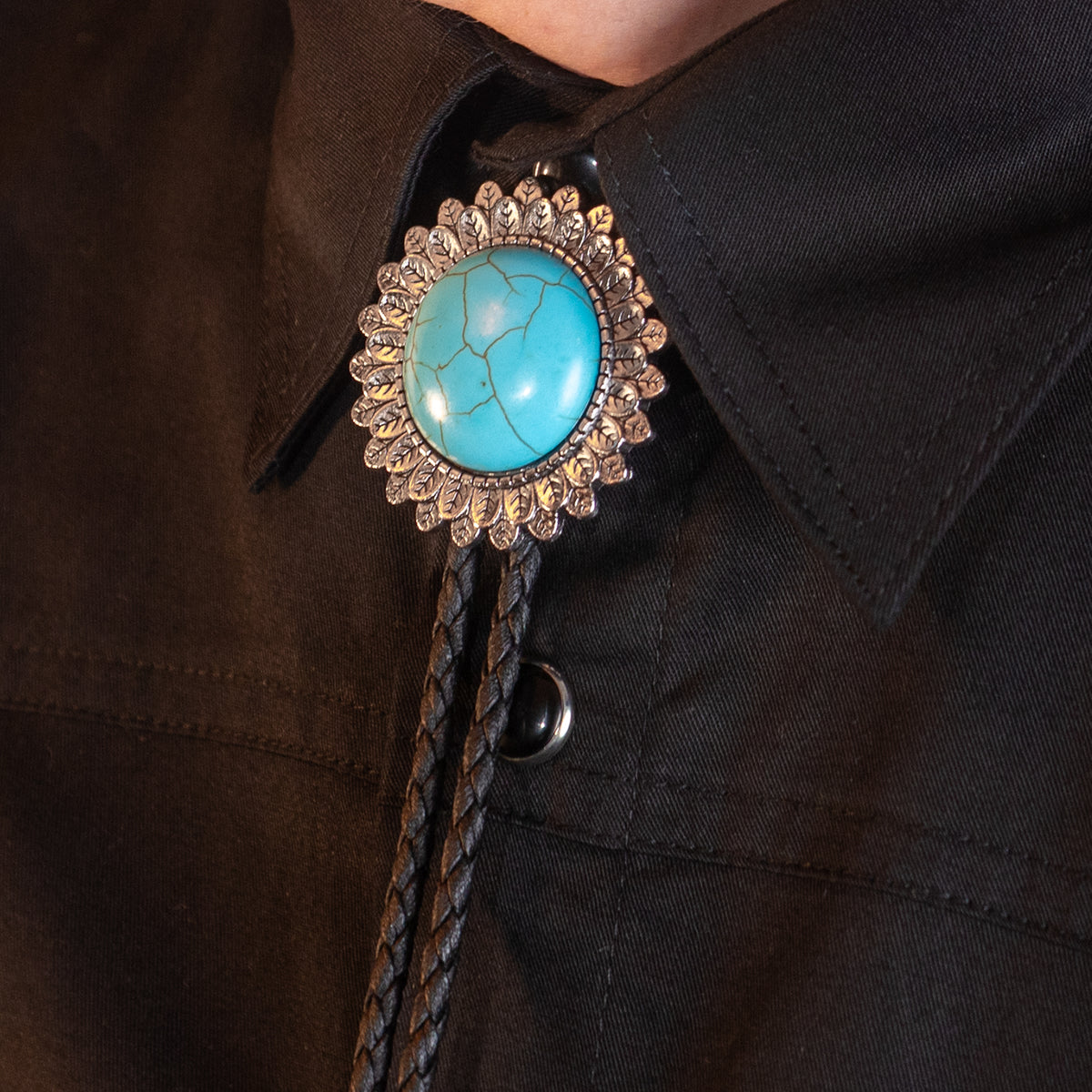 Feathered Halo Bolo Tie - Bolo-61