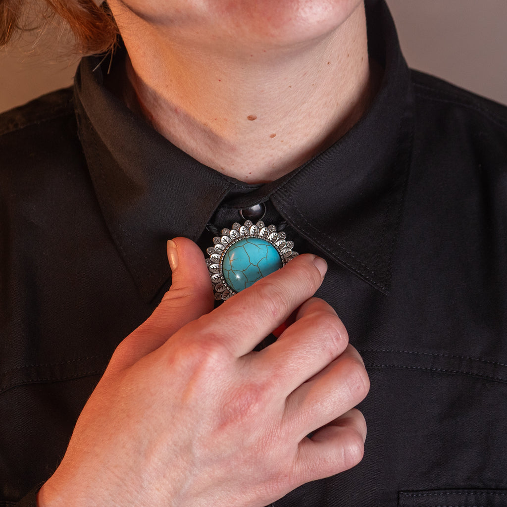 Feathered Halo Bolo Tie - Bolo-61