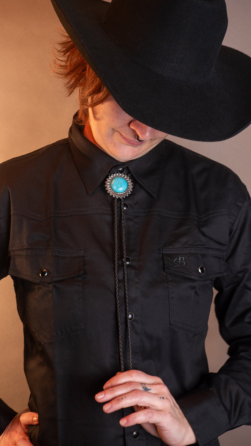 Feathered Halo Bolo Tie - Bolo-61