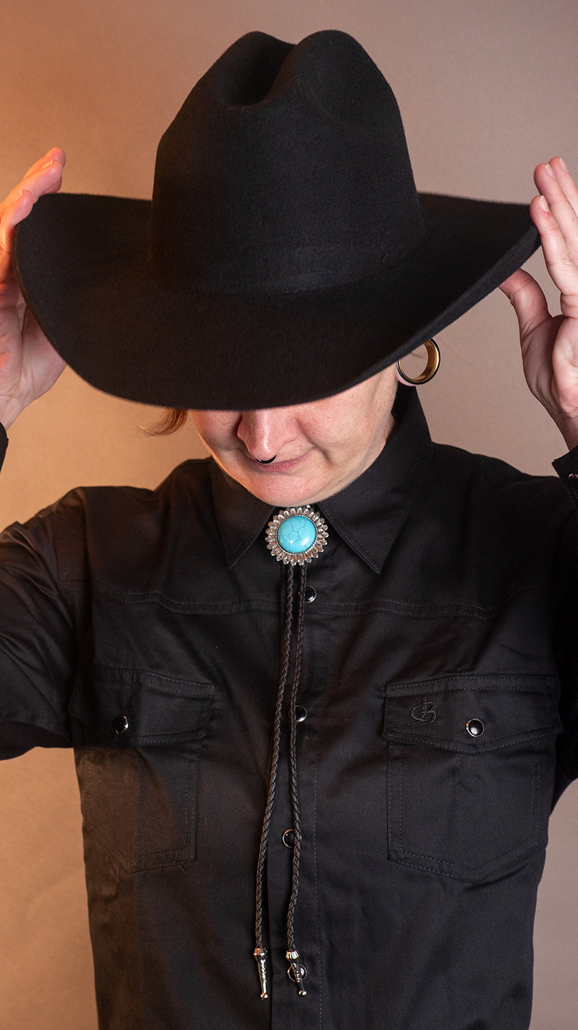 Feathered Halo Bolo Tie - Bolo-61
