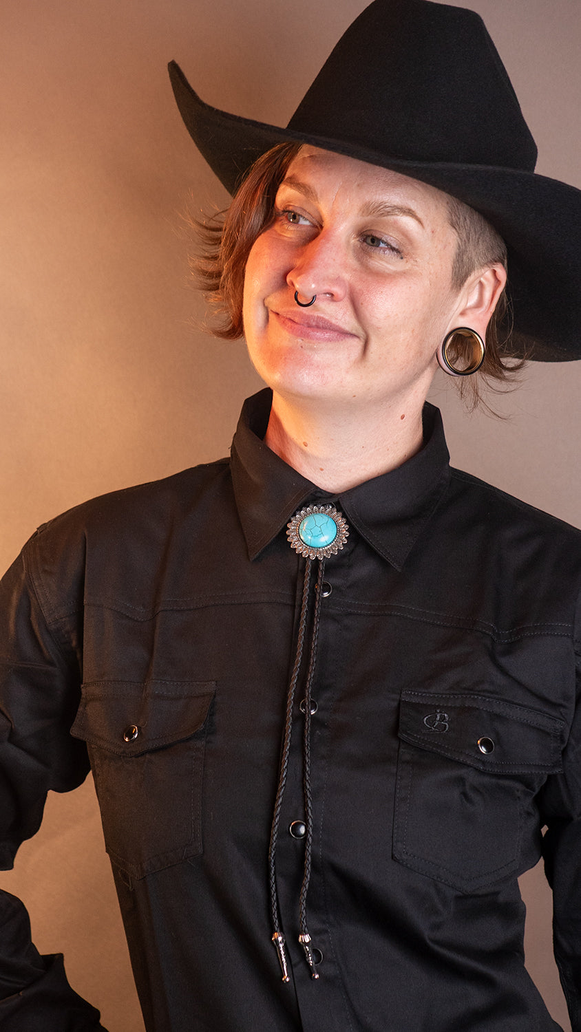 Feathered Halo Bolo Tie - Bolo-61