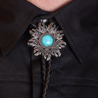 Turquoise Bushfire Bolo Tie - Bolo-64