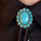 Emu Eggs Turquoise Bolo Tie - Bolo-65