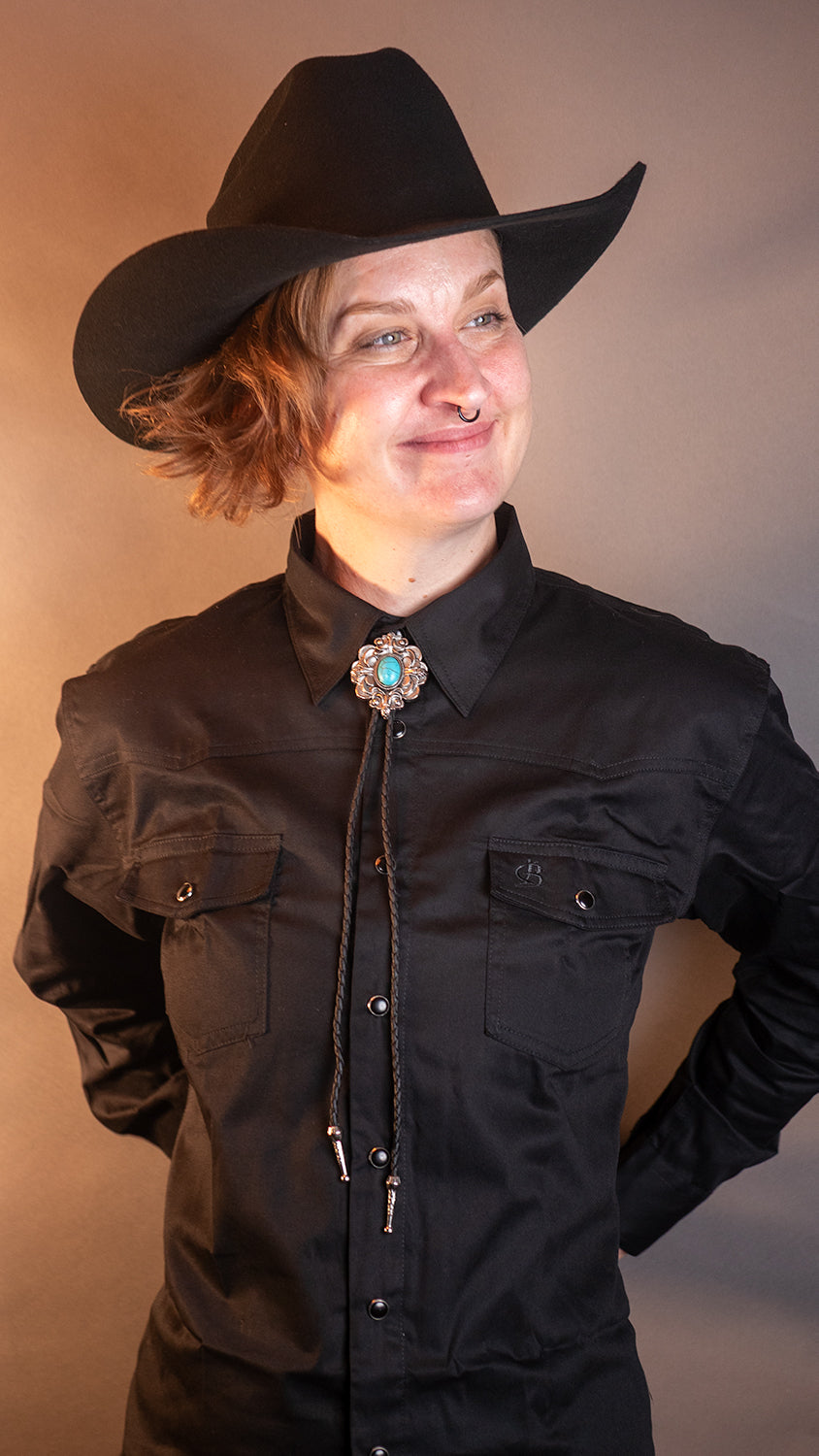 Turquoise Bouquet Bolo Tie - Bolo-035