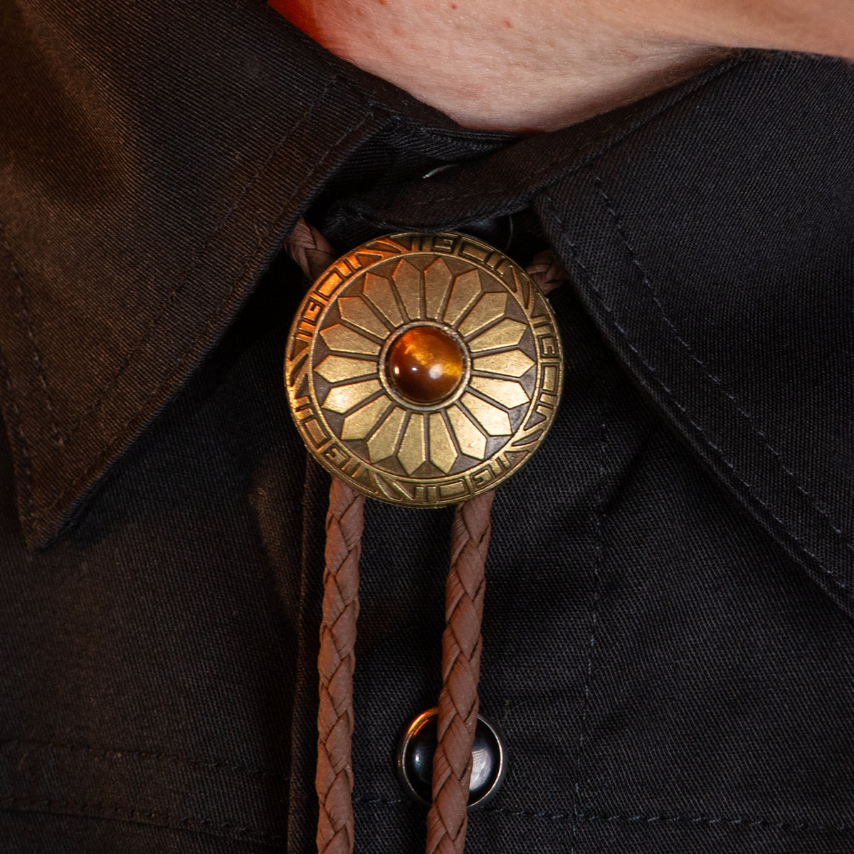 Outback Amber Bolo Tie Bolo-52