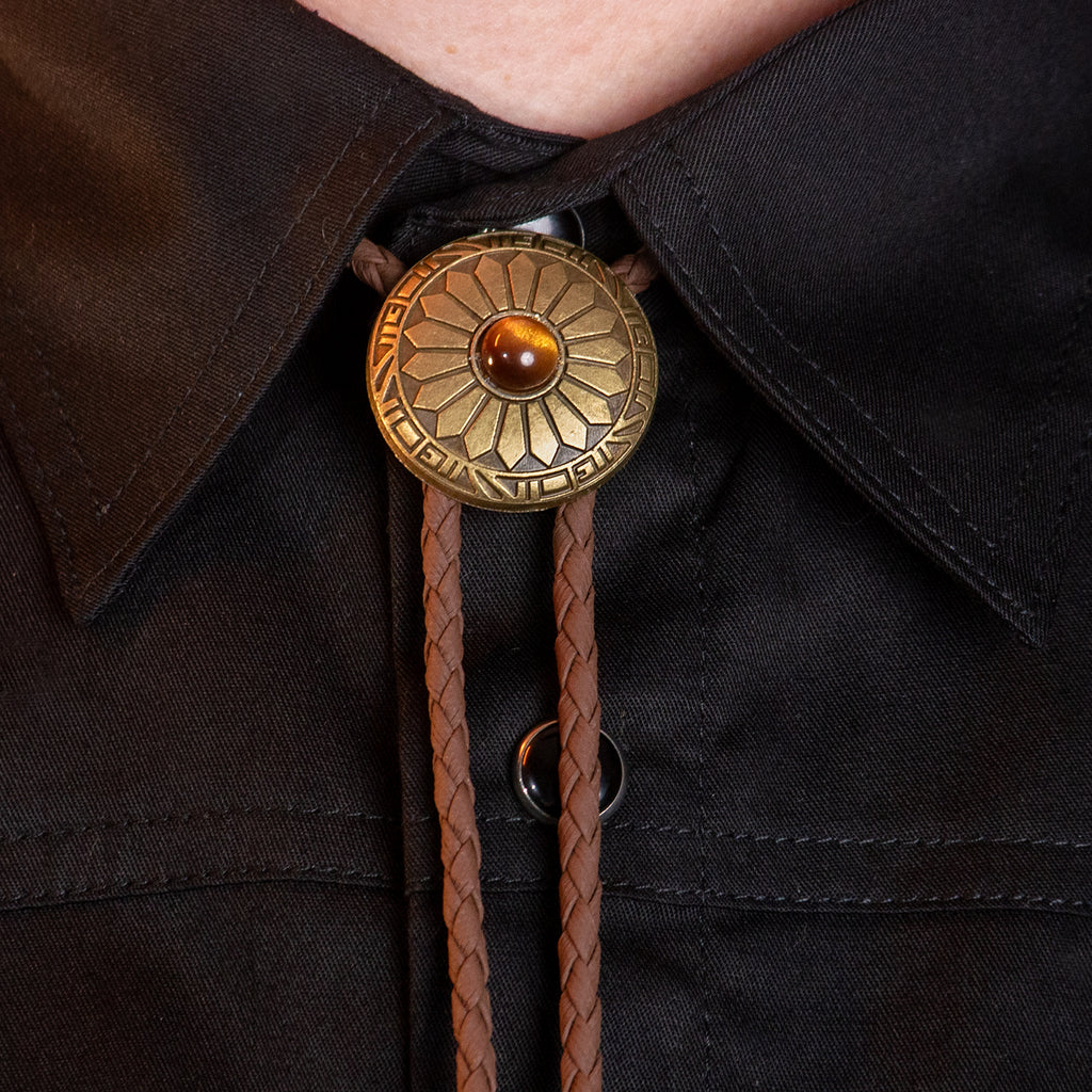 Outback Amber Bolo Tie Bolo-52