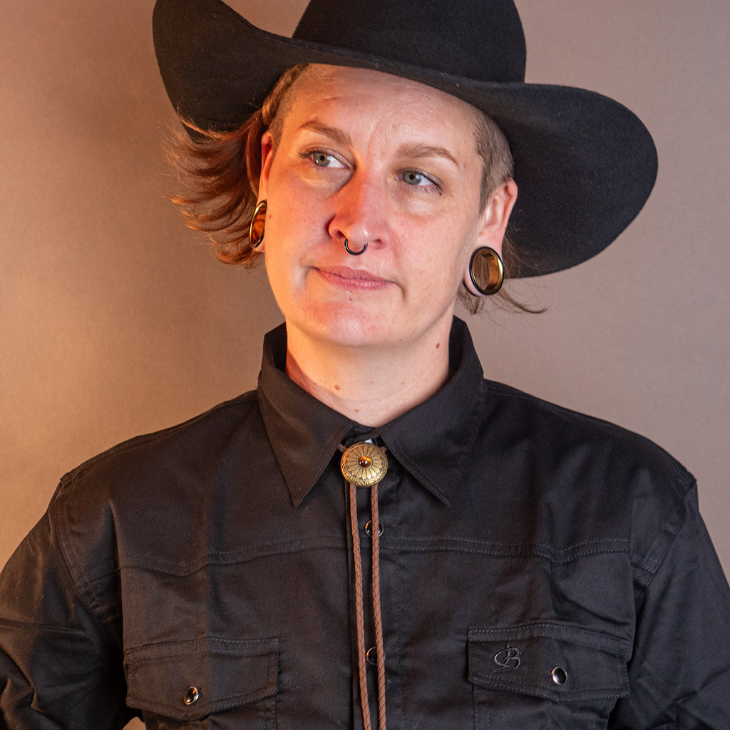 Outback Amber Bolo Tie Bolo-52