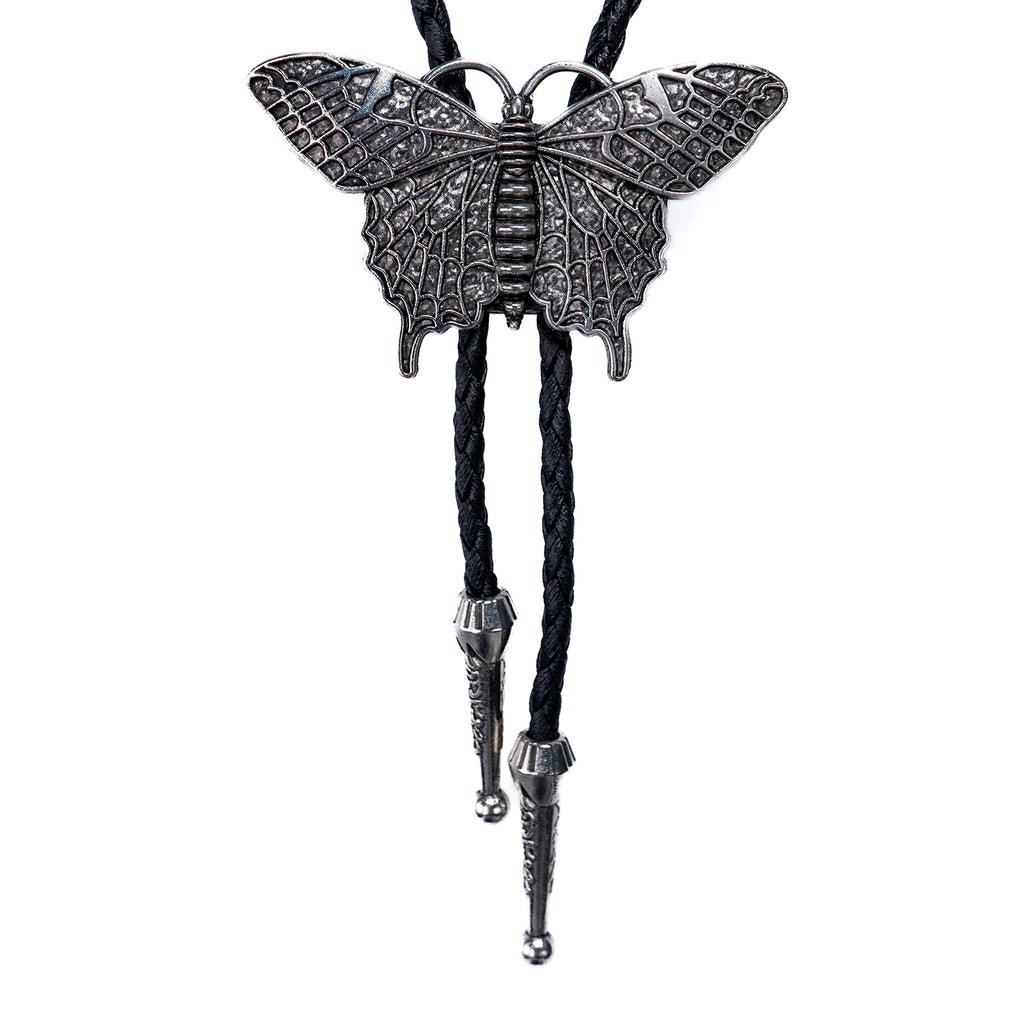 Silver Ulysses Butterfly Bolo Tie Bolo-48